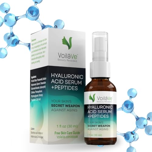 VoilaVe Hyaluronic Acid Face Serum - Deep Hydration, Dark Spot Reduction, Anti-Aging - 1 Oz