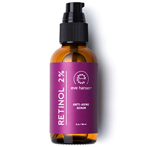 Eve Hansen Retinol Face Serum 2% - Collagen Boosting, Pore Minimizer, Organic - 2oz