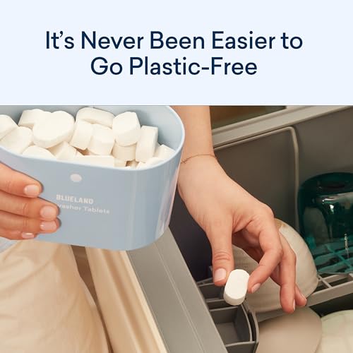 BLUELAND Dishwasher Detergent Tablets - Tough on Stains, Plant-Based, 36 Count