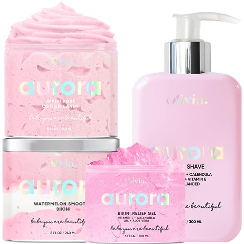 Olivia Bikini Care Set - Reduces Ingrown Hairs, Hydrates Skin, Paraben & Cruelty-Free - 4 Items