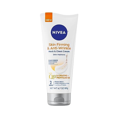 Nivea Neck Cream - Reduces Fine Lines, Improves Elasticity, 24-Hour Moisture - 6.7 Oz Tube