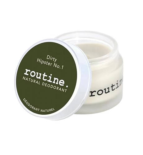 Routine Natural Deodorant - Earthy Patchouli Scent, Aluminum-Free, 2oz Cream Jar
