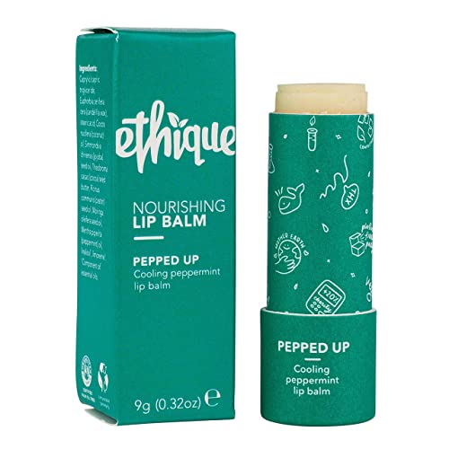 Ethique Pepped Up Lip Balm - Nourishing, Vegan, Plastic-Free, 100% Natural - 0.32 oz