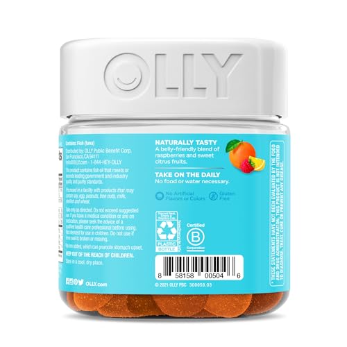 Olly Prenatal Multivitamin Gummies - Supports Wellness, Folic Acid & DHA - 60 Count