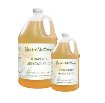Best of Nature Arnica Blend Body Oil - Natural Pain Relief, Soothing Muscle Recovery - 64oz
