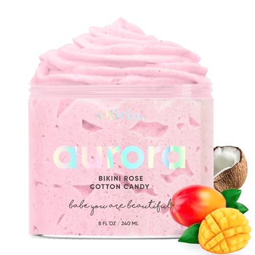 Olivia Beauty Body Scrub - Nourishing Exfoliation for Smooth Bikini Skin, Paraben-Free - 8oz