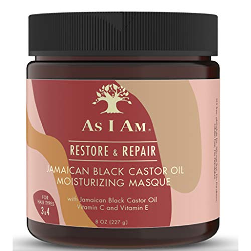 As I Am JBCO Hair Mask - Deep Conditioning, Hydration & Scalp Repair - 8oz with Vitamins C & E