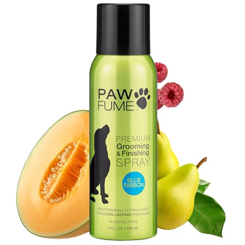 PAWFUME Dog Cologne Spray - Long-Lasting Botanical Deodorizer, Hypoallergenic - Blue Ribbon