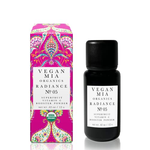 Vegan Mia Face Serum - USDA Organic Vitamin C Booster, Nourishing Plant-Based Powder - 12g