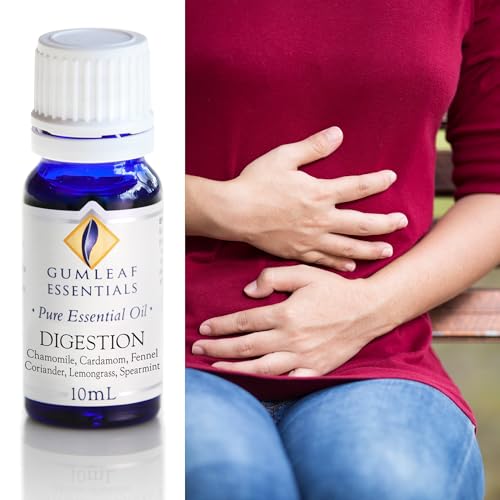 Gumleaf Essentials Digestion Essential Oil Blend - 100% Pure, Vegan & Cruelty-Free - 10ml