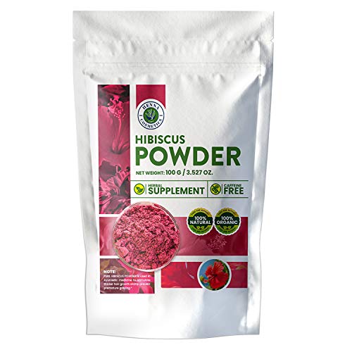 Henna Cosmetics Hair Tonic - Promotes Growth, 100% Natural & Organic Hibiscus Powder - 100g