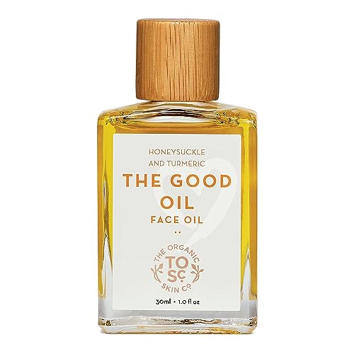 The Organic Skin Co Face Oil - Hydrating Glow with Turmeric & Jojoba for All Skin Types - 30mL