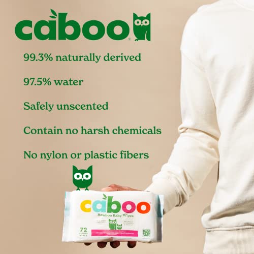 Caboo Tree Free Baby Wipes - Naturally Derived, Safe for Sensitive Skin, 432 Total Wipes