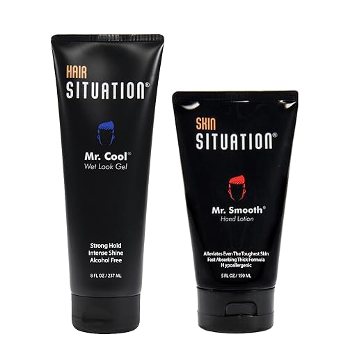 Mr. Cool Hair Gel - Strong Hold & Intense Shine, Alcohol-Free, No Flakes - 8oz
