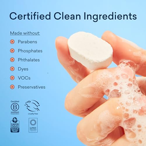 BLUELAND Dishwasher Detergent Tablets - Tough on Stains, Plant-Based, 36 Count