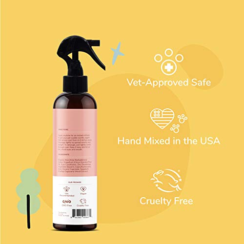 kin+kind Dog Deodorizing Spray - Natural Odor Eliminator, Grapefruit Scent - 12 fl oz