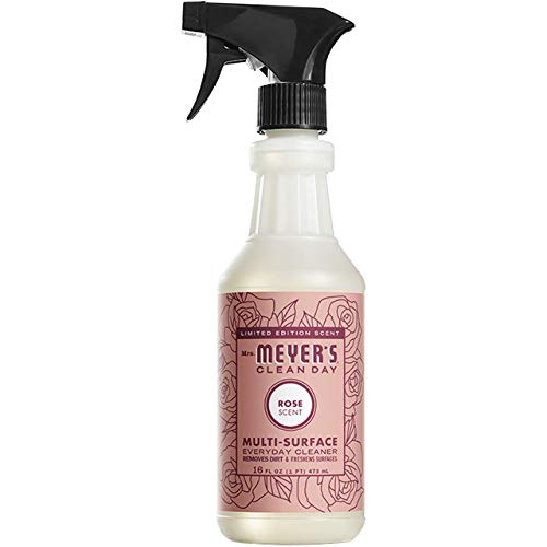 Mrs. Meyer's All-Purpose Cleaner Spray - Effective Dirt Removal, Rose Scent - 16 Fl oz