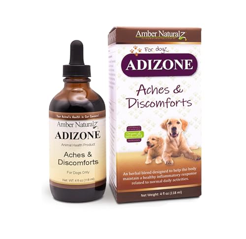 Amber NaturalZ Pet Supplement - Herbal Relief for Aches & Discomforts in Dogs - 4oz