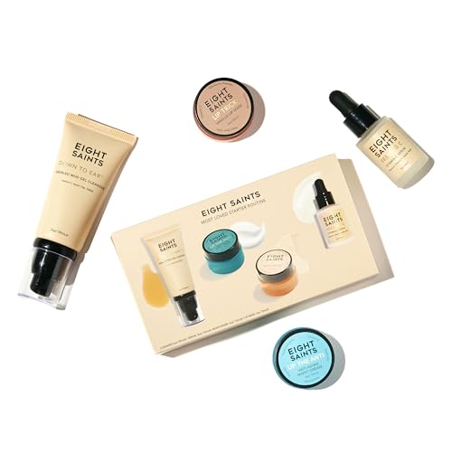 Eight Saints Skincare Set - All-Natural Essentials, Anti-Aging & Hydration - Gift Ready