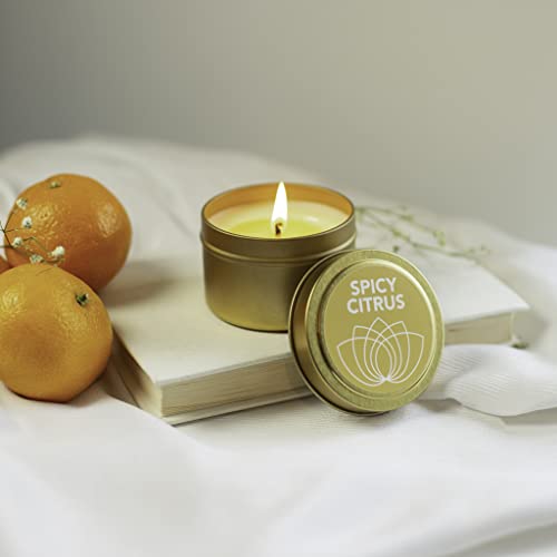 Good Clean Love Spicy Citrus Massage Candle - Natural Aphrodisiac, Pure Essential Oils - 2 Oz