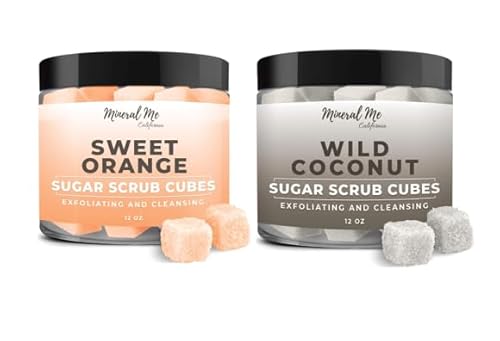 Sweet Orange Body Scrub Cubes - Ultra Hydrating Exfoliation with Coconut & Mango Butter - 12oz