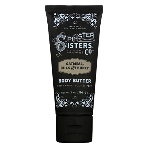 Spinster Sisters Co. Body Butter - Intensely Moisturizing, Oatmeal Milk & Honey - 2oz