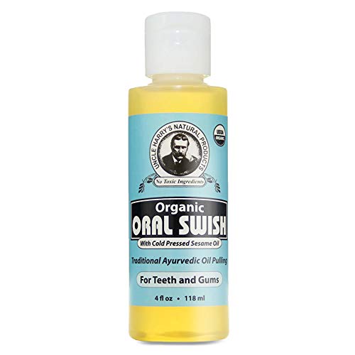 Uncle Harry's Mouthwash - Natural Teeth Whitening & Fresh Breath, Ayurvedic Ingredients - 4 oz
