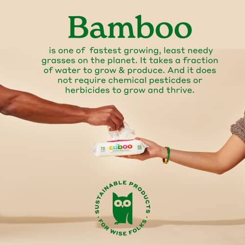 Caboo Tree Free Baby Wipes - Naturally Derived, Safe for Sensitive Skin, 432 Total Wipes