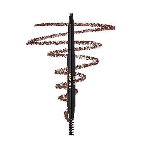 Milani Brow Pencil - Defines & Shapes, Vegan, Cruelty-Free, Long-Lasting - Dark Brown, 0.01oz