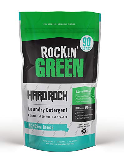 Rockin' Green Laundry Detergent - Gentle on Skin, Tough on Stains, 90 Loads - Sea Breeze