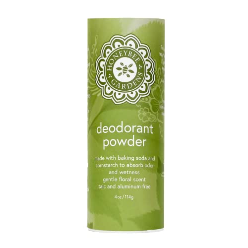 Honeybee Gardens Deodorant Powder - Odor Control, Talc-Free, Vegan & Natural - 4 oz