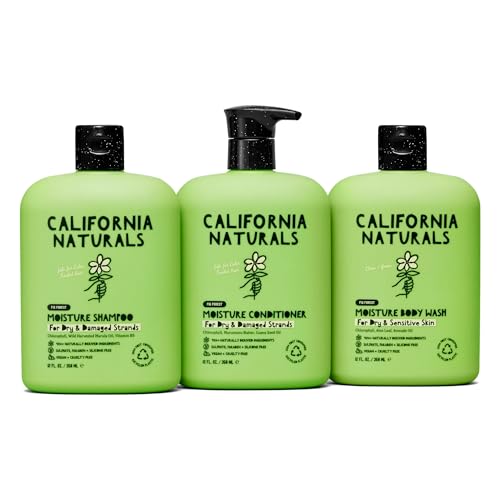 California Naturals Bath & Body Set - Hydrating Shampoo, Conditioner, Body Wash - 3 Pack
