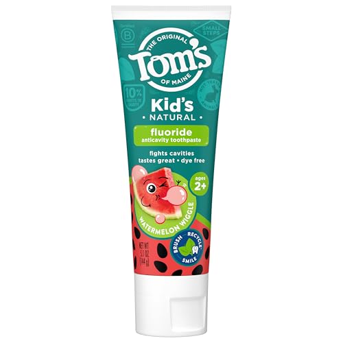 Tom's of Maine Children's Fluoride Toothpaste - Cavity Protection, Watermelon Flavor - 5.1oz