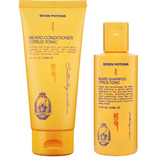 British Beard Shampoo & Conditioner Duo - Cleanses & Softens, Natural Ingredients - 3.4FL OZ