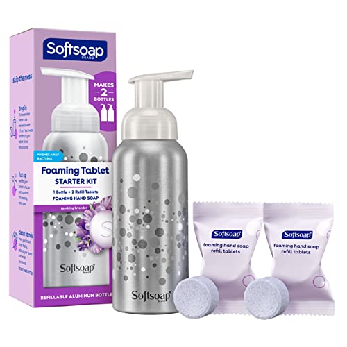 Softsoap Hand Soap Tablets - Foaming Lavender Clean, Biodegradable Starter Kit - 8oz