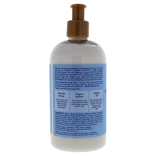 SheaMoisture Conditioner - Deep Moisture & Repair for Damaged Hair, Manuka Honey & Yogurt - 13oz