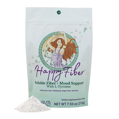 MENOLABS Happy Fiber Doctor-Formulated Probiotic for Women - Gut Health, Mood Boost - 7.5 oz