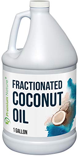 Premium Nature Fractionated Coconut Oil - Moisturizes Skin, Enhances Hair Growth - 1 Gallon