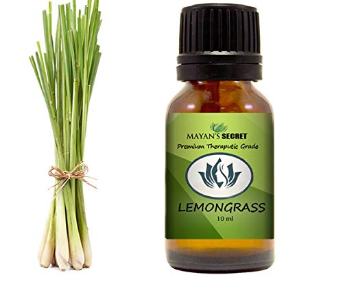 Mayan's Secret Lemongrass Essential Oil - 100% Pure Citrus Aroma, Versatile Uses - 10ml
