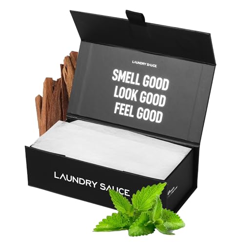 Laundry Sauce Dryer Sheets - Reduce Static, Softens Fabrics, Australian Sandalwood - 60 Sheets