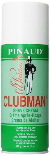Clubman Shaving Cream - Moisturizes Skin, Soothes Irritation, 12oz for All Beard Types