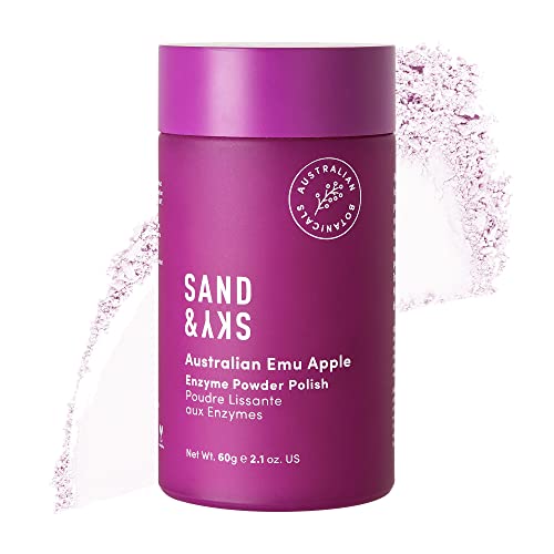 Sand & Sky Enzyme Powder Polish - Revitalizing Facial Exfoliator, Natural Ingredients - 3.52oz