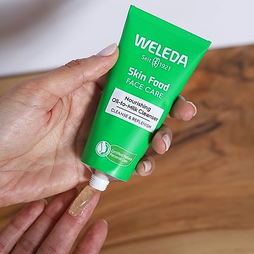Weleda Skin Food Face Wash - Nourishing Oil-to-Milk Cleanser with Plant-Rich Ingredients - 2.5oz