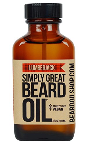 Simply Great Beard Oil - Softens & Tames with Cedar & Fir Oils, Recyclable Glass Bottle - 2.9oz