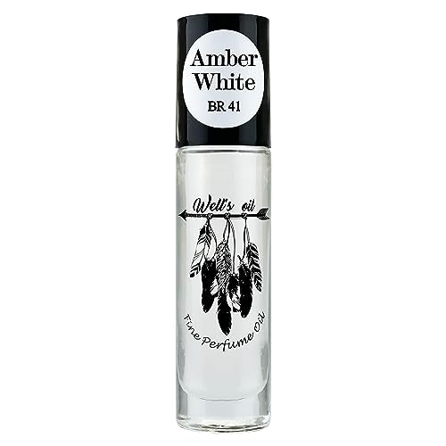 Well's Roll-On Perfume Oil - Long-Lasting Amber & Jasmine, Paraben-Free - 0.33 Fl Oz