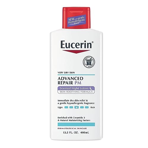Eucerin Advanced Repair Night Lotion - 48-Hour Moisture, Paraben-Free, Hypoallergenic - 13.5oz