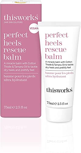 This Works Foot Balm - Nourishes, Repairs Cracked Heels with Lemon & Lavender - 75ml