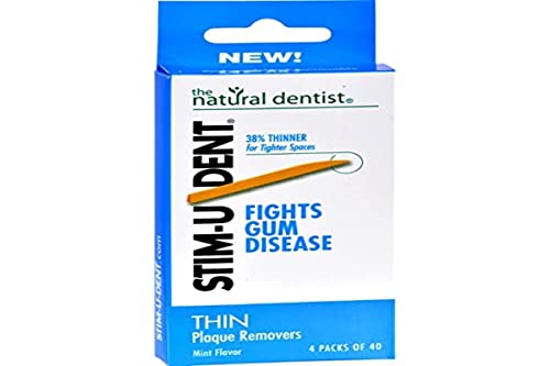 Natural Dentist Stim-U-Dent Plaque Remover - Roasted Mint Flavor, Case of 6 Packs - 0.158kg