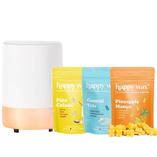 Happy Wax Copper Dip Mod Wax Melt Warmer - Long-Lasting Scents, Auto Shut Off Timer - 6oz