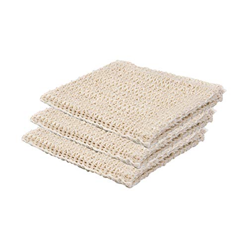 Shea Radiance Sisal Body Scrub - Gentle Exfoliation, 100% Renewable Fiber - 3 Pack
